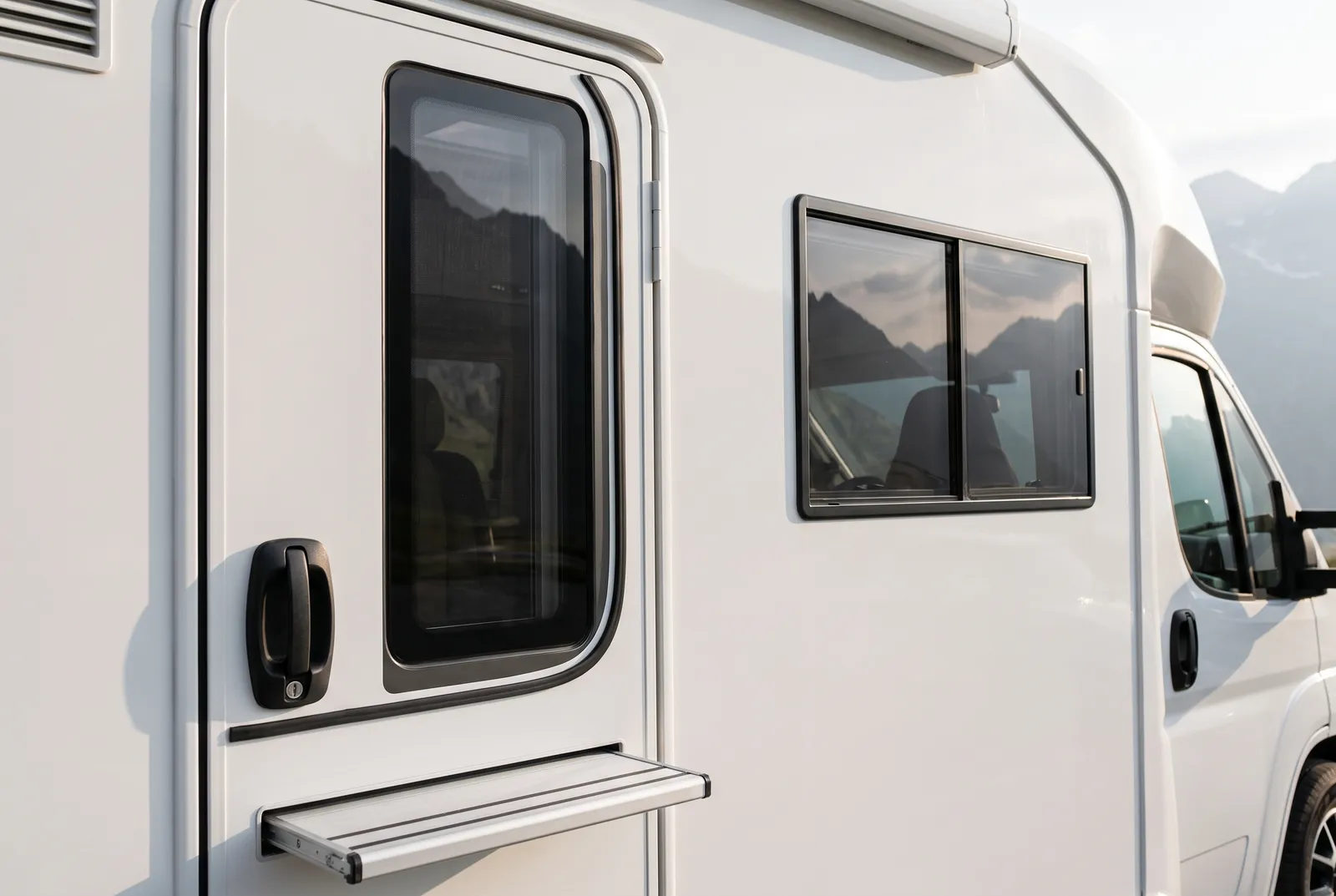 Detail van een Hymer